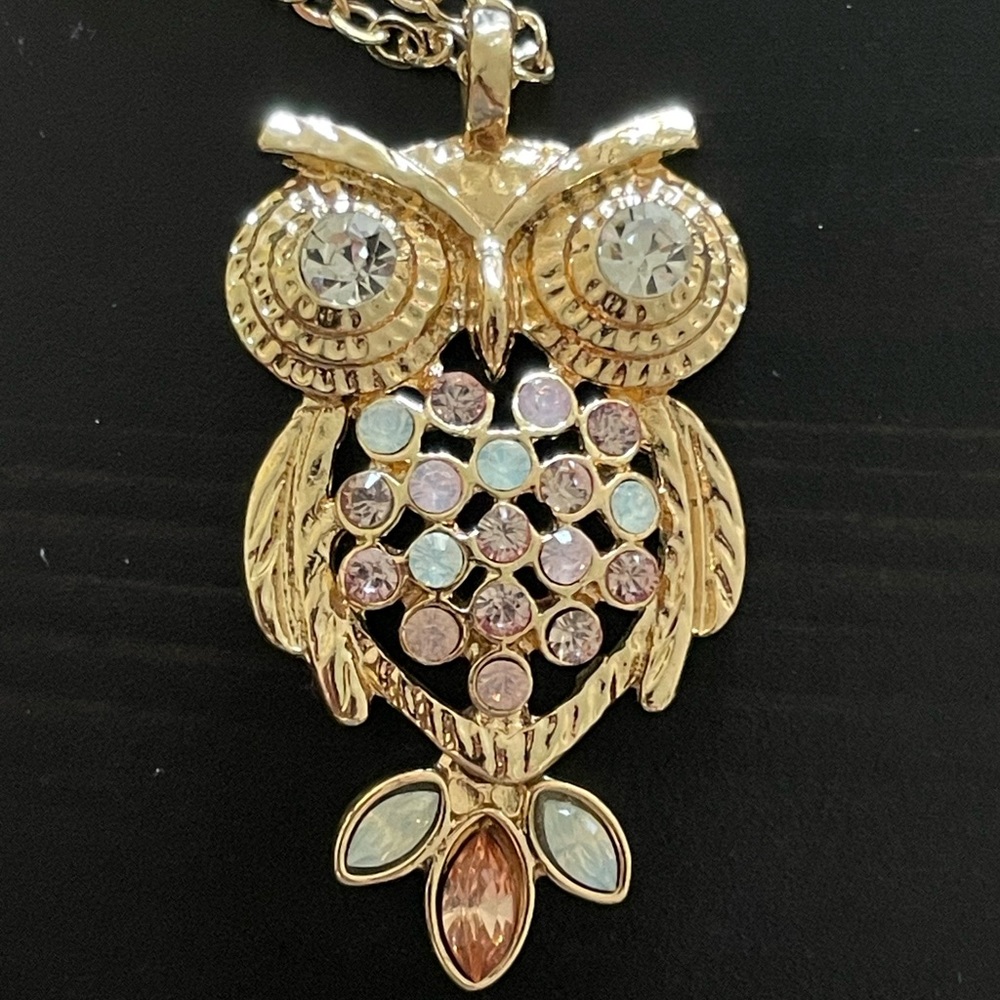 Gold Owl Necklace